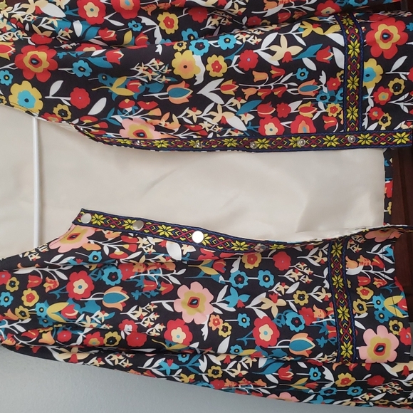 Colorful flower patterned jacket size M - Picture 7 of 7